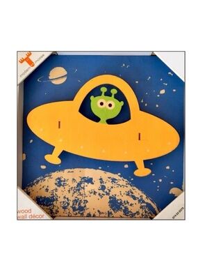 Kid’s 3D Alien Wooden Wall Art by Modern Moose